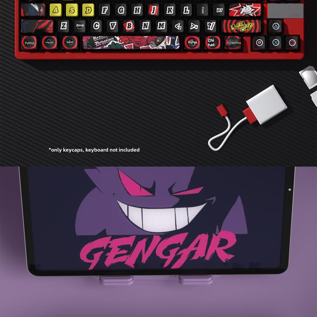 Four-Sided Translucent Color Keycaps for Customized Mechanical Keyboard