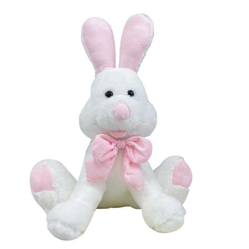 Large Plush Bunny Stuffed Animal, Cute Sleeping Pillow Doll for Girls, Lazy Rabbit Toy Gift