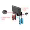 Wall Mount for  Switch 2/Switch 1,  Storage Wall Stand with 5 Game Card Holders & 4 Joy Con Brackets