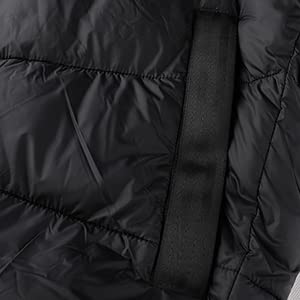 Kelme Men's Padded Down Jacket with Hood, Short Thick Down Coat (Black, Size S)