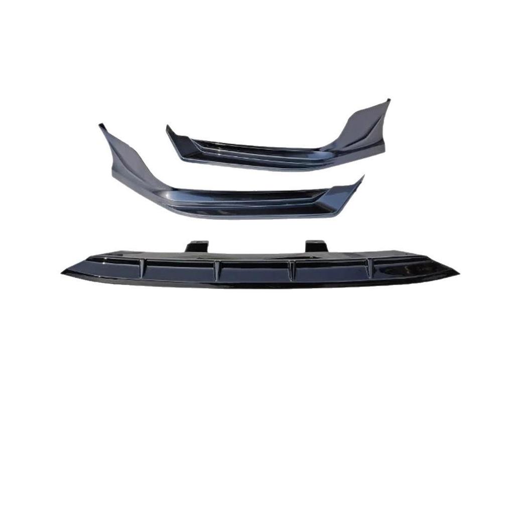 Compatible with 2018-2021 Tenth Gen Accord: Front Lip Modified Bumper 3-Piece Body Kit.