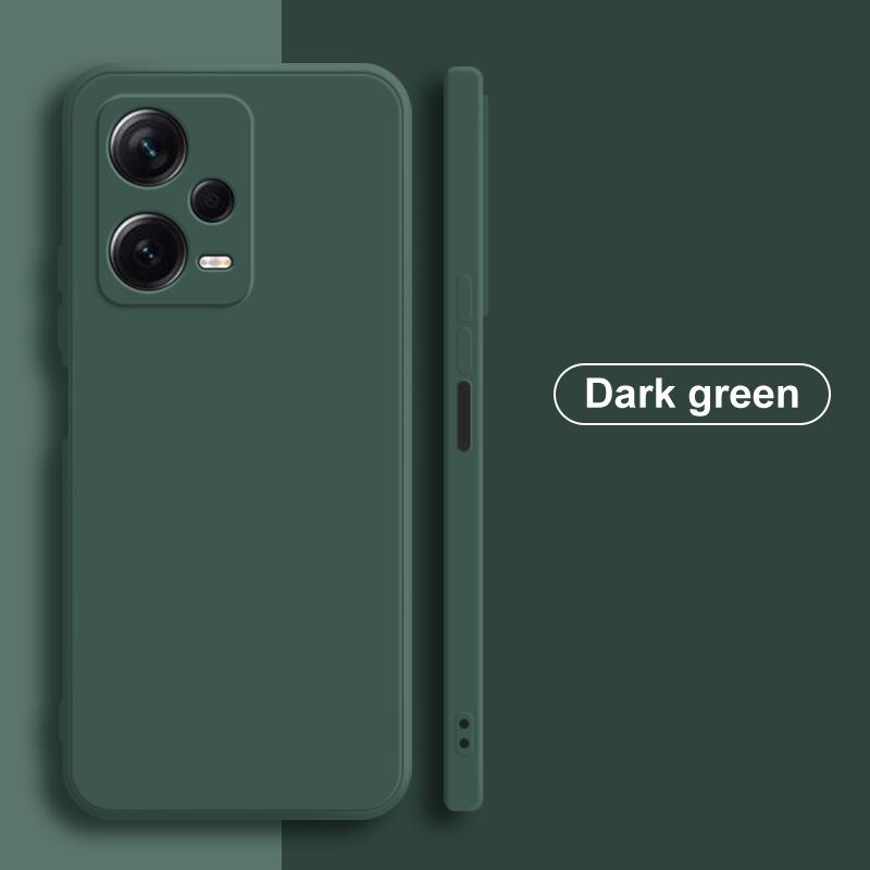 For Redmi Note 12 Pro Plus Case Square Liquid Silicone Phone Cases For Xiaomi Redmi Note 12 Note12 Pro Plus 5G Protection Back Cover