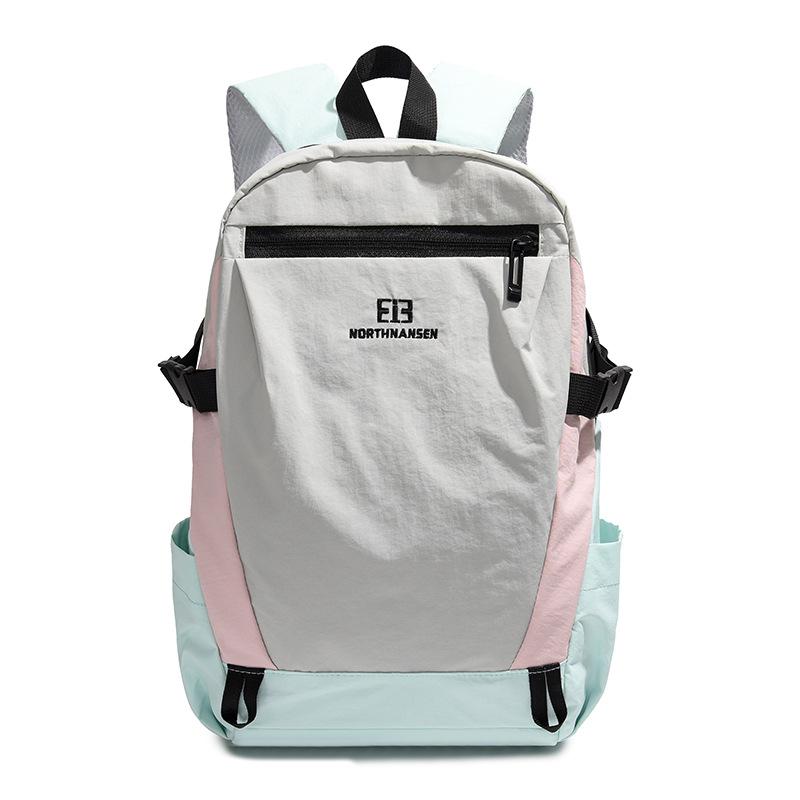 Backpack, Large-capacity Schoolbag, Color-matched Travel Bag for Male and Female College Students In Spring, Lightweight and Casual Backpack