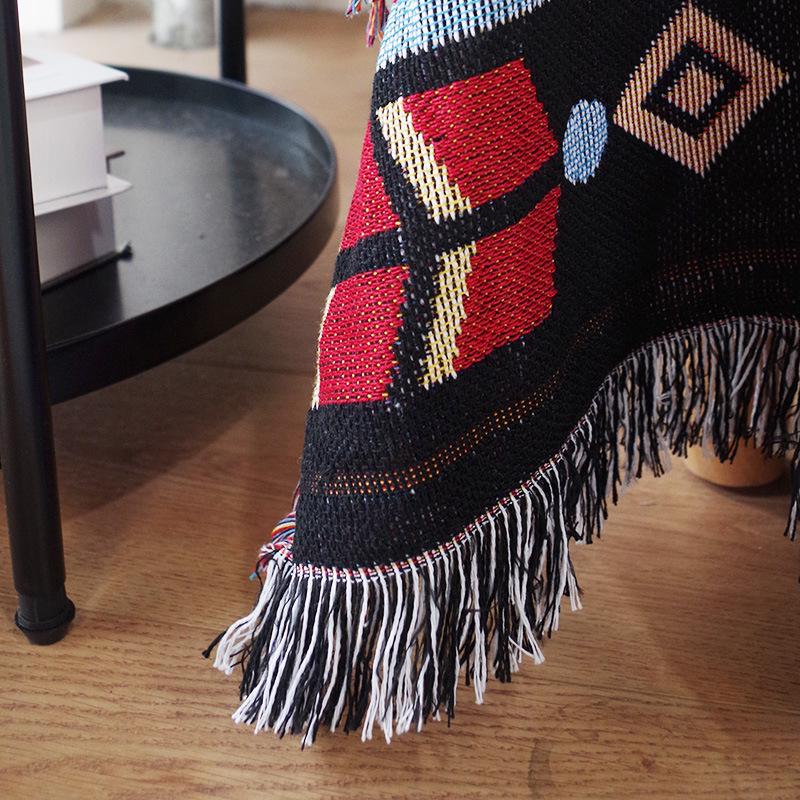 Copridivano Coperta Kilim Linea Geometrica - Coperta da Campeggio Stile INS