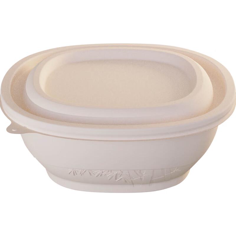 Disposable Corn Starch Square Food Container 450ml