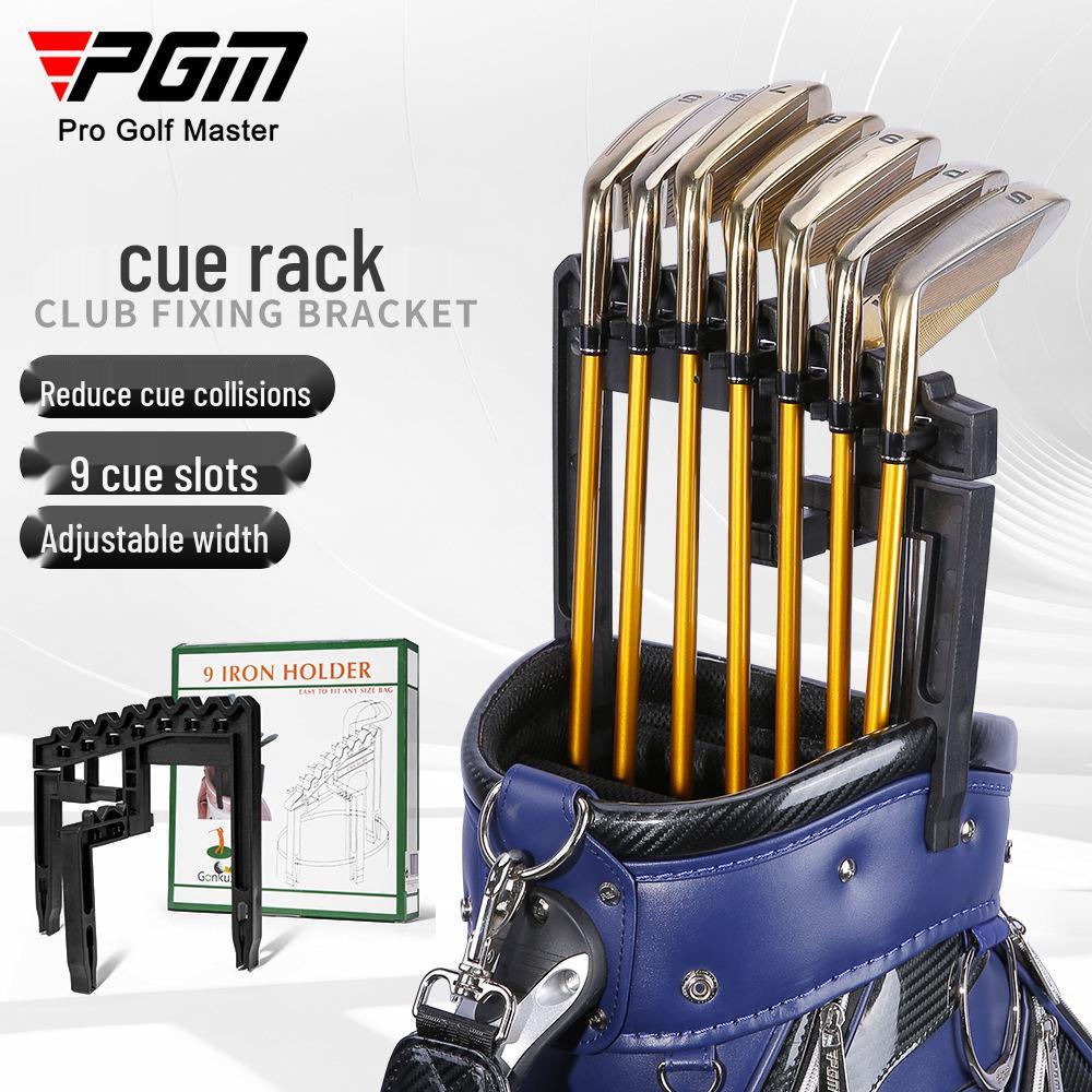 PGM Justerbar Golfklubbhållare för Nio Järnklubbor - Minskar Huvudkollisioner