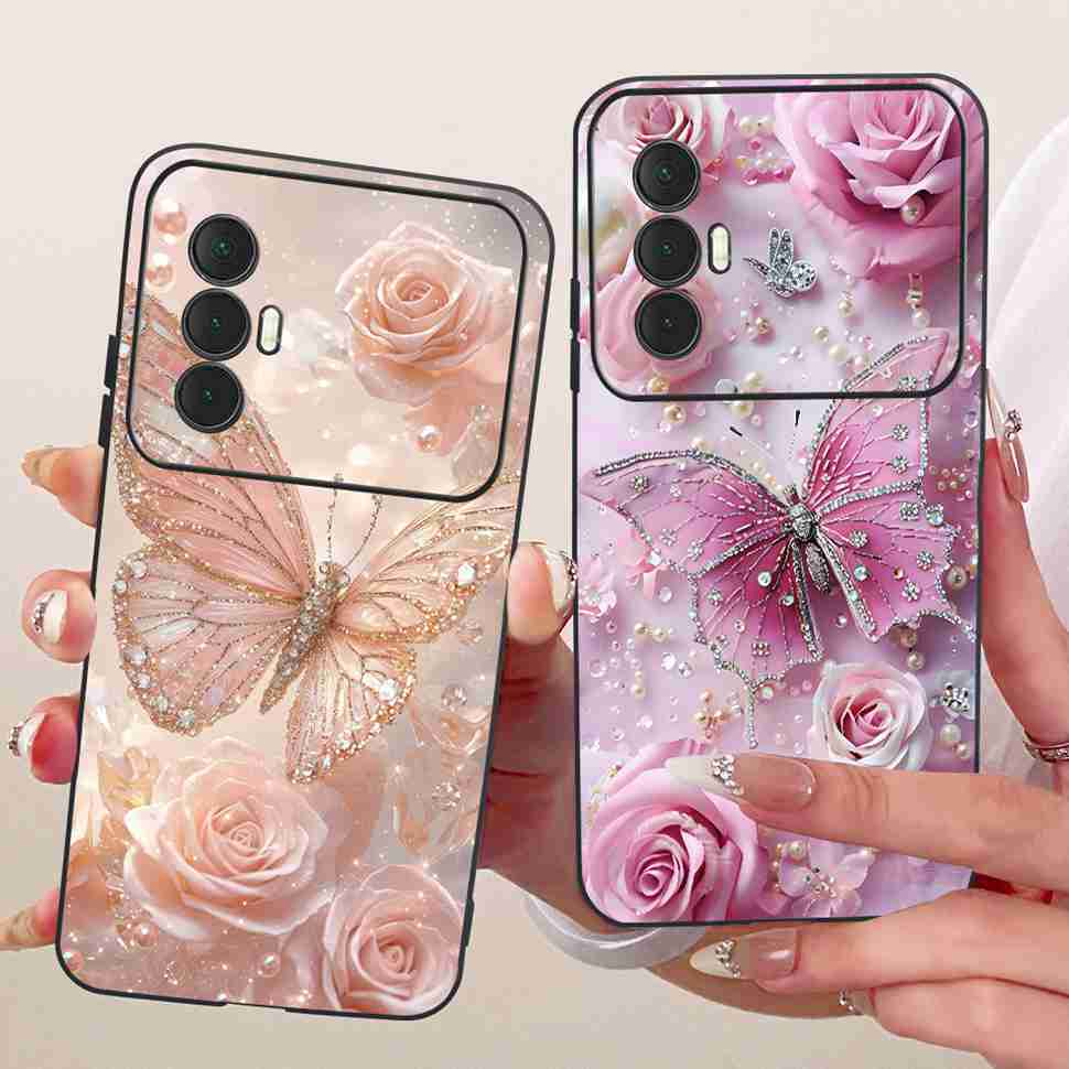 For Tecno Spark 8 Pro KG8 Casing Lovely Cartoon Protection Phone Case For Tecno Spark 8 Spark8 KG6 Soft TPU Silicon Cover