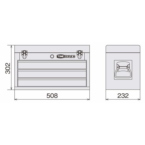 TONE Tool Chest BX230BK Black
