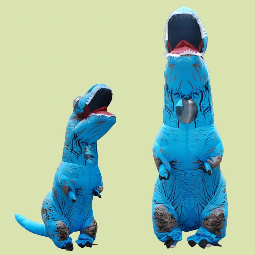REKUCCI Tyrannosaurus Rex Dinosaur Inflatable Dinosaur Costume for and Perfect for School and Events Size Costume, Halloween, Adults, Kids, Christmas,