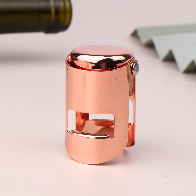 Champagne Stopper Stainless Steel Champagne Bottle Sealer Sparkling Wine Bottle Plug Sealer Leak-Proof Bubble Sealing Bottle Cap
