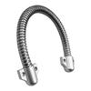 Protezione per Cavo in Acciaio Inossidabile, Tubo Flessibile di Grande Diametro Interno da 14 cm per Sistemi di Controllo Accessi, Gestione Cavi Argentata da 40 cm