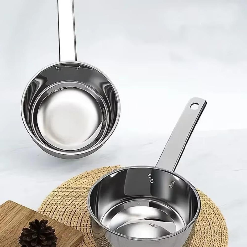 Stainless Steel Non-stick Pan Noodle Pot Thickened Milk Pot Durable Water Spoon  Household