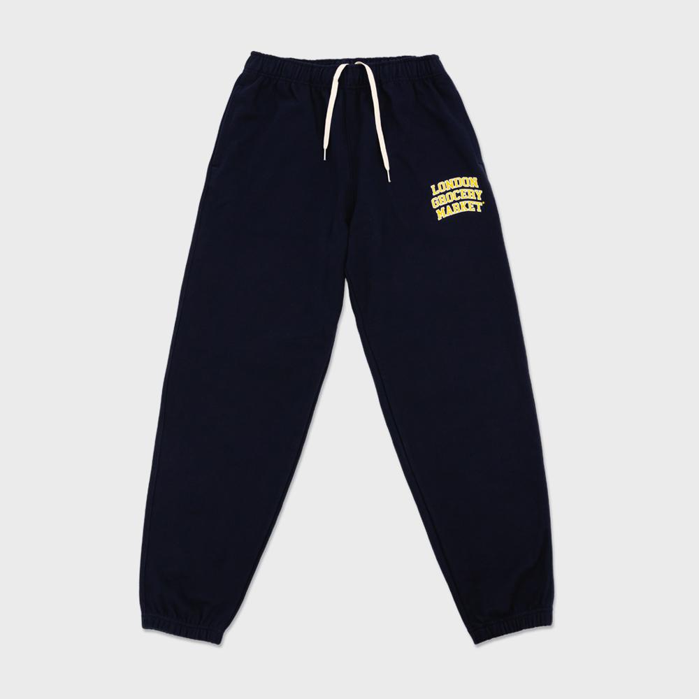 LONDON GROCERY MARKET College Logo Heavyweight Sweatpant (Navy)