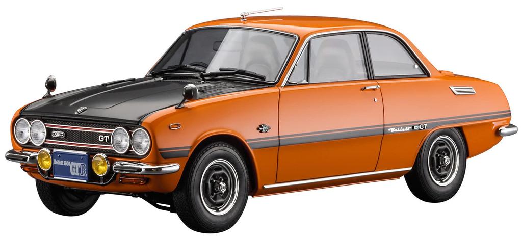 Hasegawa Scale Isuzu Bellett 1600GTR Early Model Plastic Model Kit HC58 1/24 (1969)