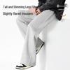 GENIOLAMODE Men's Relaxed Fit Bootcut Trousers