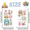 10sheets Easter Day Tattoo Stickers For Hand Arm Body Fake Decorative Waterproof Tattoo Stickers Kids Creative Festival Gifts