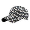 Plaid Hat Men's Hard Top Baseball Cap Spring Summer Outdoor Sunscreen Visor Versatile Cap Female Tide