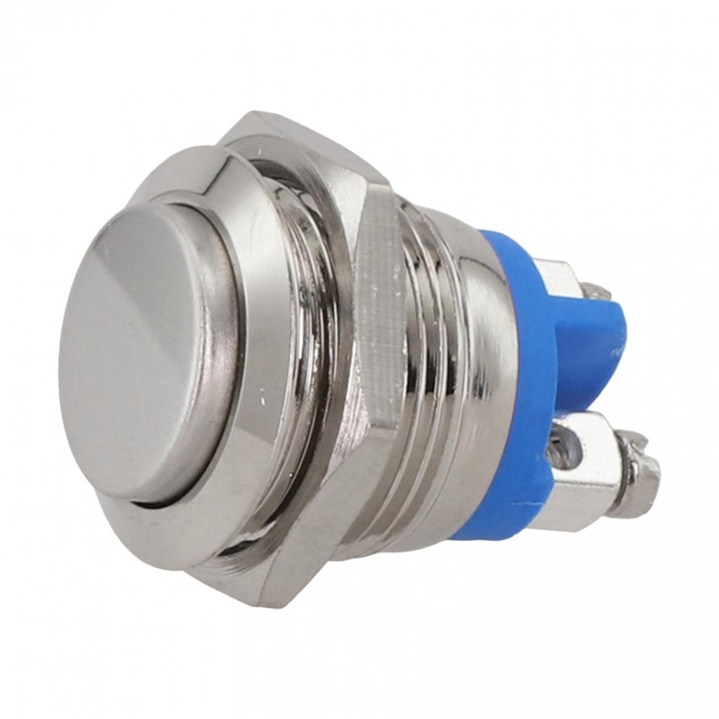 IP67/IK08-klassifisert 16 mm vanntett metalltrykknappbryter med høy hodedesign