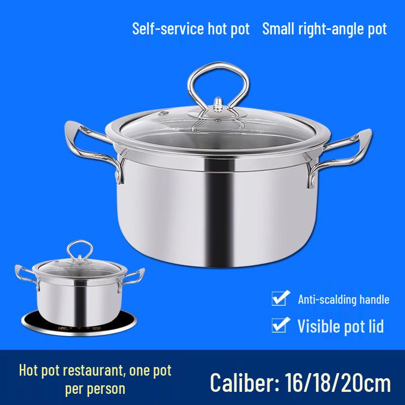 Yunduo Commercial Single-Serve Stainless Steel Hot Pot