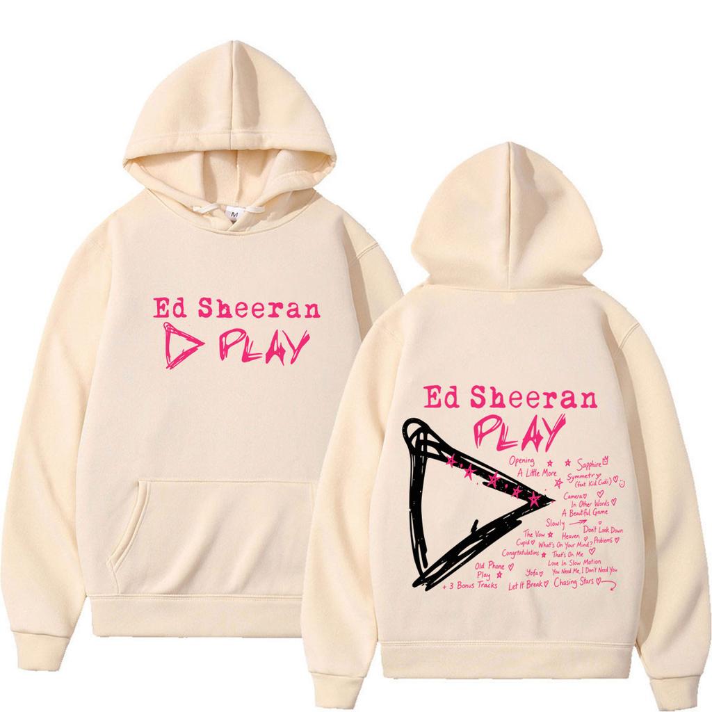 Ed Sheeran Plays Album Tour 2026 Hoodie Men Women Aesthetic Trend Pullover Long-sleeved Loose Casual Harajuku Hooded Sweatshirts