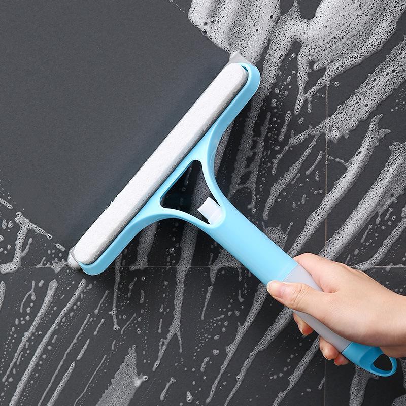 Multi-Function Double-Sided Glass Cleaning Scraper and Liquid-Filled Brush