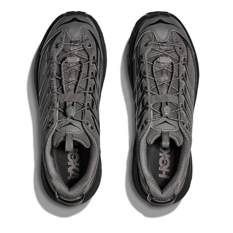 HOKA ONE ONE Mafate Three 2 Trail Running Shoes Unisex Gray Black 1141572-GCRB