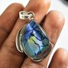 Natural Opal Pendant 35ct Multicolor Fancy 925 Sterling Silver Jewelry October Birthday Birthstone