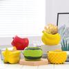 Watermelon Shape Vase Green Plant Pot Table Decoration Flower Arrangement Creative Cartoon Fruits Vases Room Aesthetic Decor