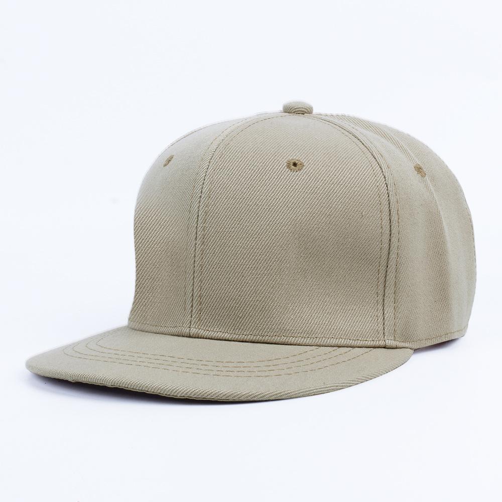 Custom Logo 6 Panel Snapback Hat Unisex Cotton Baseball Fitted Snapback Cap