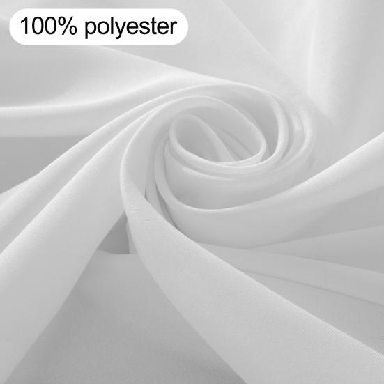Fitted Tablecloth Polyester Open Back Table Cover Solid Color Washable Table Cloth for Meeting Party Wedding Banquet Birthday Decor