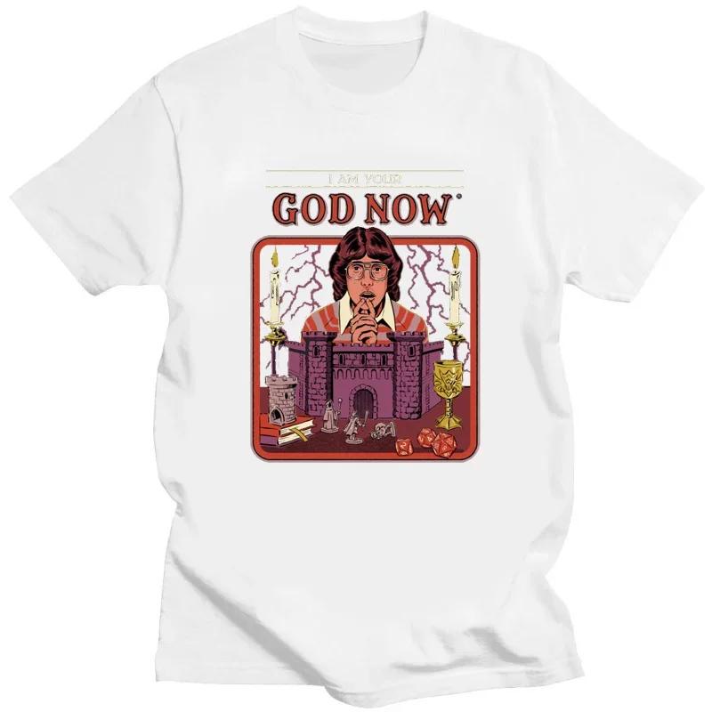 Tshirts Women Men Vintage Novelty Tops Tees Satanist Horror Death Reaper T Shirt Lets Demons Satan Scary Cartoon Graphic