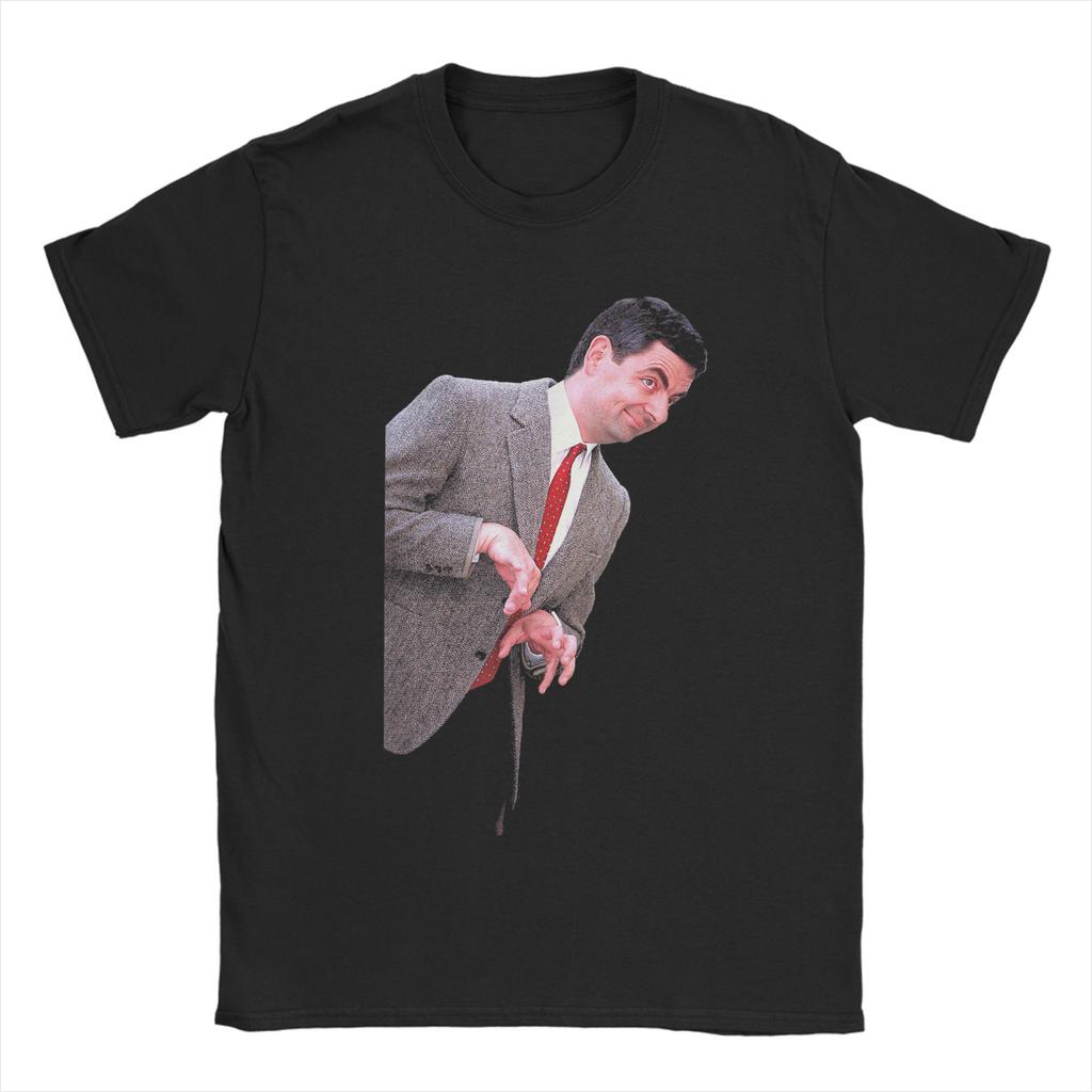 Humor Rowan Atkinson Not The Nine O Clock News Mr Bean Actor T-Shirts Men Round Neck Cotton T Shirt Short Sleeve Tee Shirt Tops
