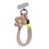 Modisches dehnbares Nylon-Handy-Lanyard mit floralem Akzent T-förmigem Clip Universell für Smartphones Schlüsselanhänger