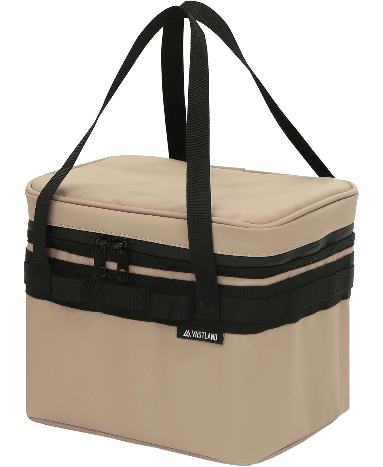 

VASTLAND Soft Cooler Box Small Insulated Bag 5L 500ml Can x 6 Cans Storage Tan