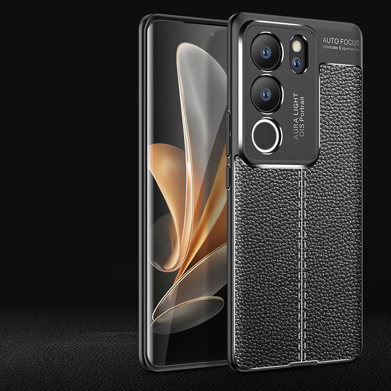 For Cover Vivo V29 Case For Vivo V29 Capas Armor Luxury Phone Back Shockproof Bumper Soft TPU Leather For Fundas Vivo V 29 V29