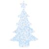 Christmas Tree with 100 Cold White LEDs 120 Cm Acrylic