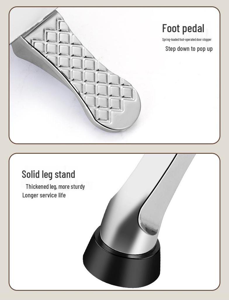 Second Gen Hole-Free Foot Pedal Door Stopper - KFC Foot-Operated Shop Door Positioner