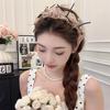 High Crown Comb Women's Mesh Bow Headband Create a Sweet Retro Hair Accessory