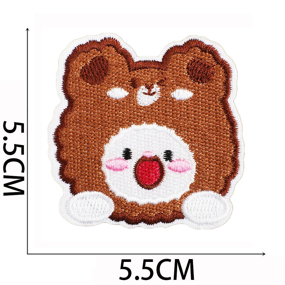 Little White Rabbit Embroidery Cloth Sticker Clothes Bag Decoration Patch Sticker Full Embroidery Craft Cake Computer Embroidery Label Embroidery Stic
