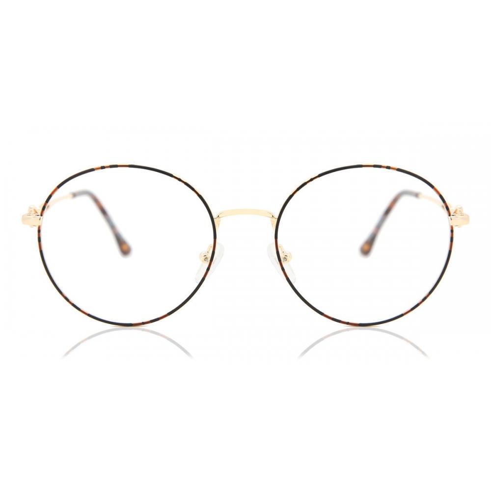 

Full Rim Round Tortoise Gold Smartbuy Collection Grosmorne L120e Fashion Unisex Eyeglasses Tortoise Gold/53