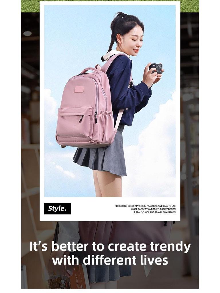 Modny plecak szkolny w stylu japońsko-koreańskim o dużej pojemności dla uczniów szkół średnich