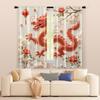 2 Pcs, Filtering Curtains (Excluding Rods, Non-Movable, Without Batteries) Chinese Dragon_00016 For Use In Bedrooms And Living