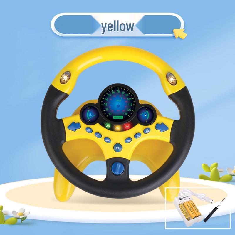 Kids' Large Passenger Seat Simulated Driving Toy with Base