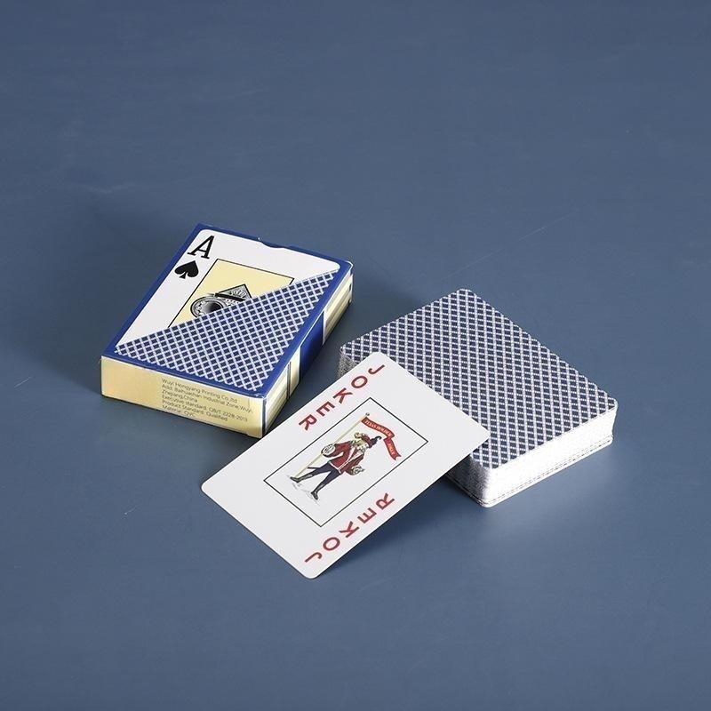Texas Waterproof PVC Playing Cards - Frosted, Washable, Wide, Large Font for Chess and Card Entertainment