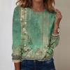 Long Sleeve Shirts For Women Cute Print Graphic Tees Blouses Casual Plus Size Basic Tops Pullover
