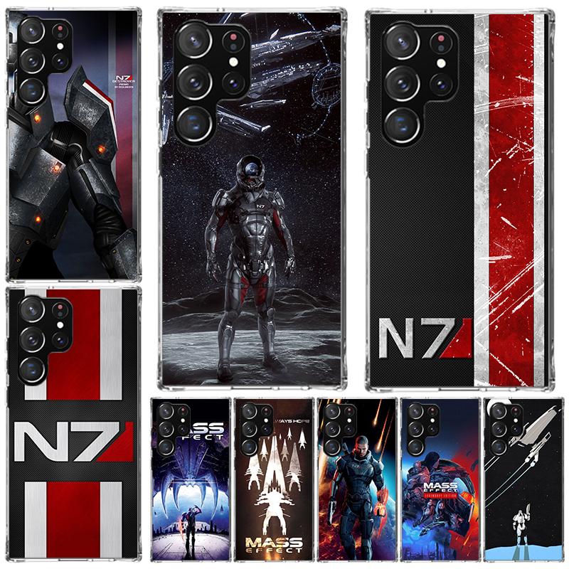 N7 Mass Effect Soft Phone Case For Samsung Galaxy S22 S23 S24 S25 Edge S26 Ultra S20 FE S21 Plus + Fundas Coque Galaxy S20 S21 S