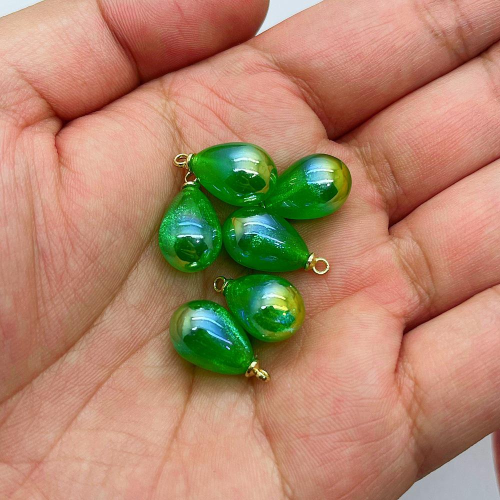 10x14mm Colorful Teardrop Imitation Pearl Beads for DIY Bracelet Jewelry Accessories