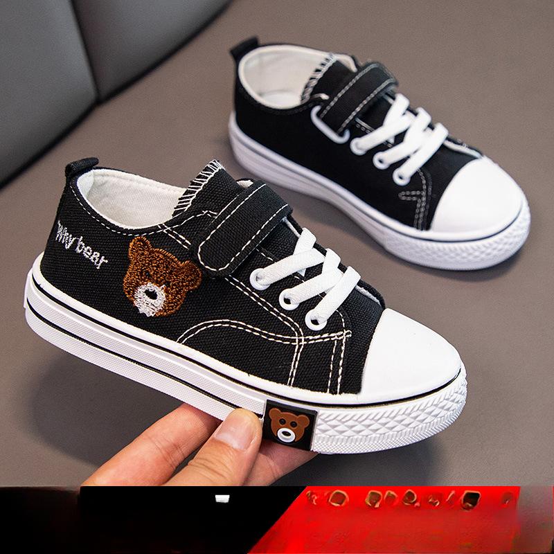 New Low-top Boys and Girls Sneakers Autumn Breathable Non-slip Wear-resistant Casual Canvas Shoes