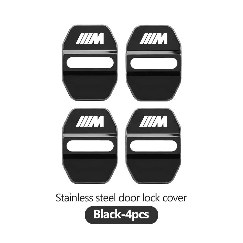 4pcs Car Car Door Lock Cover Stainless Steel Protection Case For BMW M 1 3 4 5 6 7 Series X1 X3 X4 X5 G20 G38 F48 E36 E39