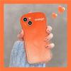 Custodia per telefono arancione per Iphone 14 Plus 13 Pro Max 11 12 Custodia per fotocamera protettiva antiurto in silicone per iPhone Xr X Xs